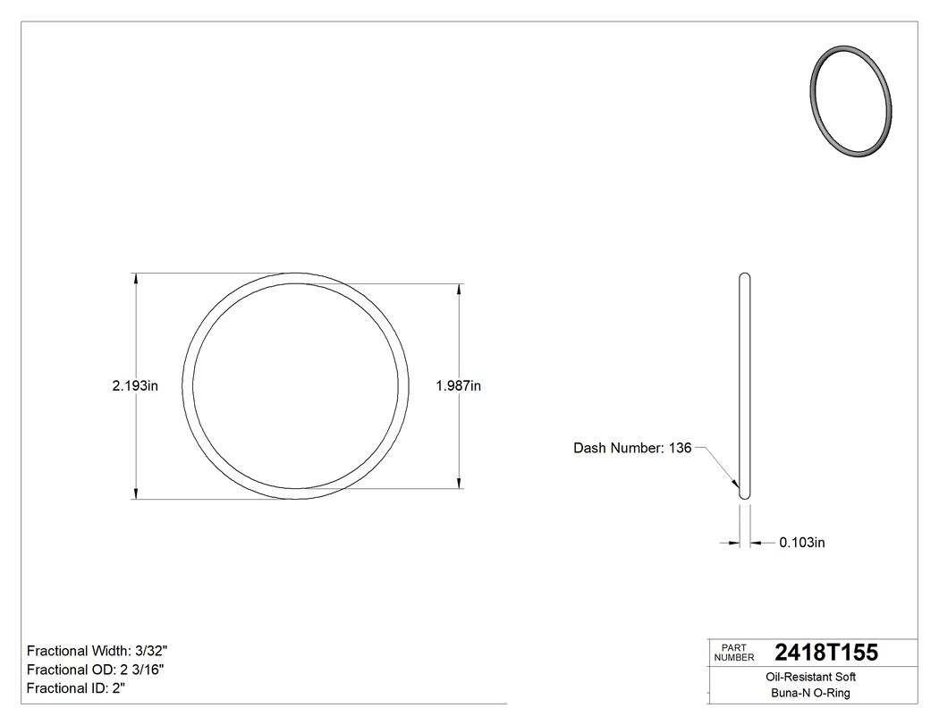 Technical drawing - 2418T155